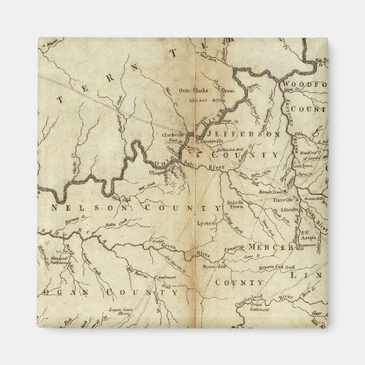 De staat Kentucky Magneet (Voorkant)