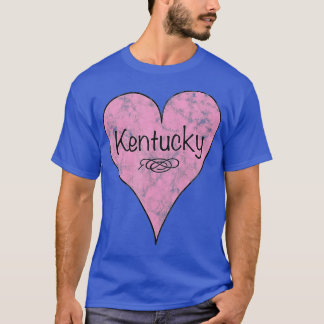 De staat Kentucky Retro Heart T-shirt