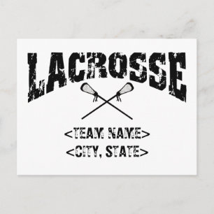 De Staat Lacrosse T-Shirts van de Stad van het gep Briefkaart