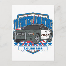 De staat Louisiana beschermen en bedienen van de p Briefkaart