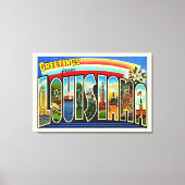 De staat Louisiana  groot Briefkaart Canvas Afdruk (Voorkant)