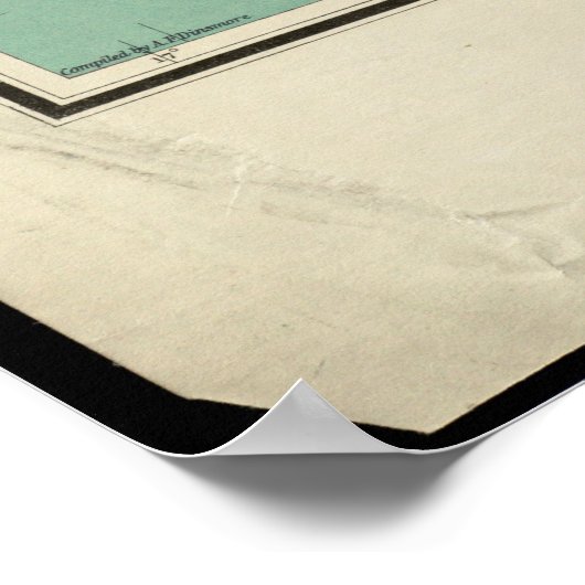 De staat Louisiana  Map Poster (Hoek)