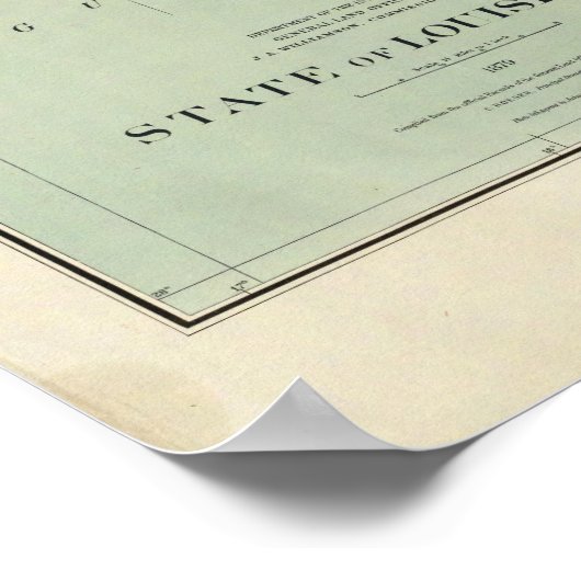 De staat Louisiana Poster (Hoek)