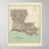 De staat Louisiana Poster (Voorkant)