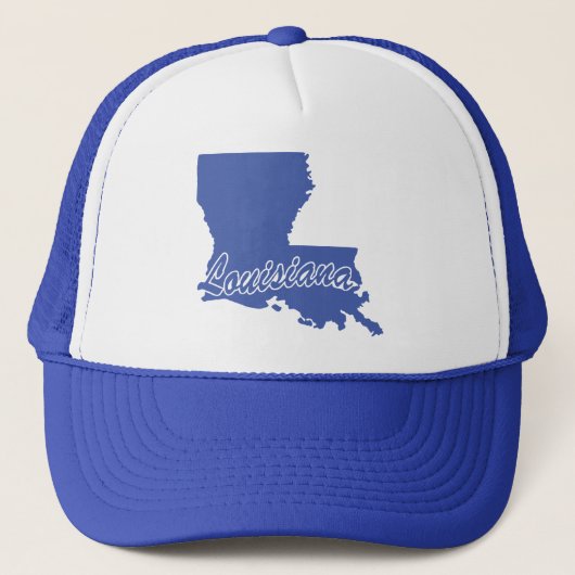 de staat Louisiana Shape Trucker Hat Pet (Voorkant)