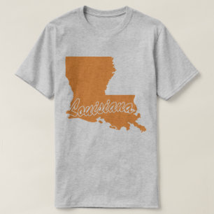 De staat Louisiana T-shirt voor de vorm