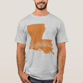 De staat Louisiana T-shirt voor de vorm (Voorkant)