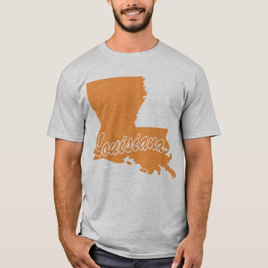 De staat Louisiana T-shirt voor de vorm (Voorkant)