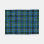 De staat Louisiana Tartan Fleece Deken (Voorkant (Horizontaal))