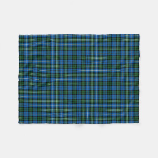 De staat Louisiana Tartan Fleece Deken (Voorkant (Horizontaal))