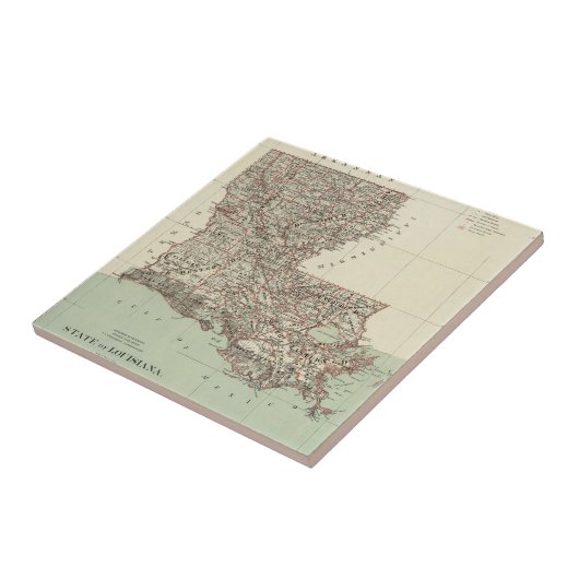 De staat Louisiana Tegeltje (Zijkant)