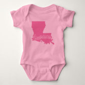 de staat Louisiana-vorm Romper (Voorkant)