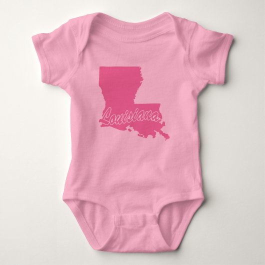 de staat Louisiana-vorm Romper (Voorkant)
