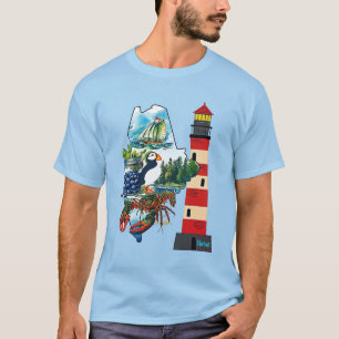De staat Maine T-shirt