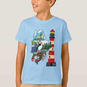De staat Maine T-shirt