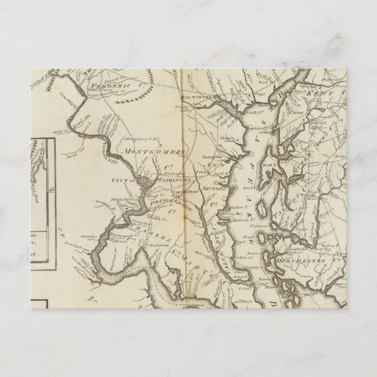 De staat Maryland Briefkaart (Voorkant)