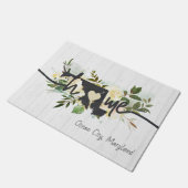 De staat Maryland heeft uw rustieke thuisstad gepe Deurmat (Schuin)