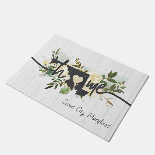 De staat Maryland heeft uw rustieke thuisstad gepe Deurmat (Schuin)