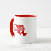 De staat Maryland Shape Red Mok (Voorkant links)