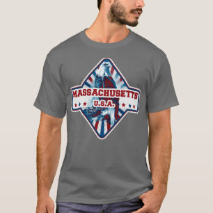 De staat Massachusetts american eagle T-shirt
