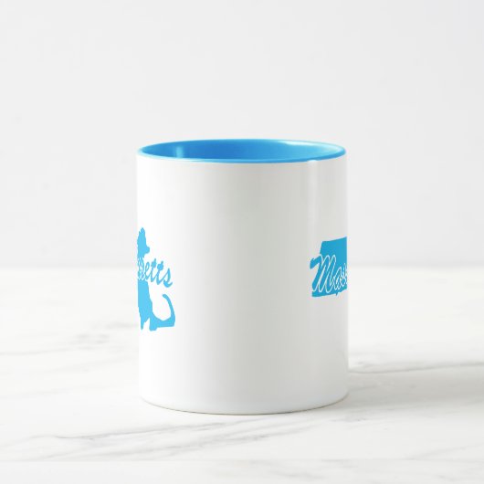 De staat Massachusetts vorm Mok (Midden)