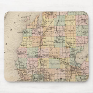 De staat Michigan Atlas Map Muismat