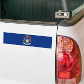 De staat Michigan Flag Bumpersticker (Op Truck)