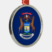 De staat Michigan Flag Ceramic Ornament (Rechts)