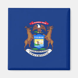 De staat Michigan Flag Magneet