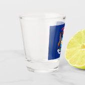 De staat Michigan Flag Shot Glas (Links)