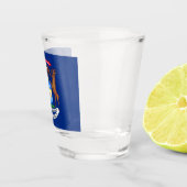 De staat Michigan Flag Shot Glas (Rechts)