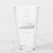 De staat Michigan glass Glas (Achterkant)