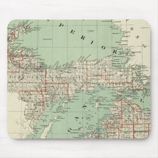 De staat Michigan Muismat (Voorkant)