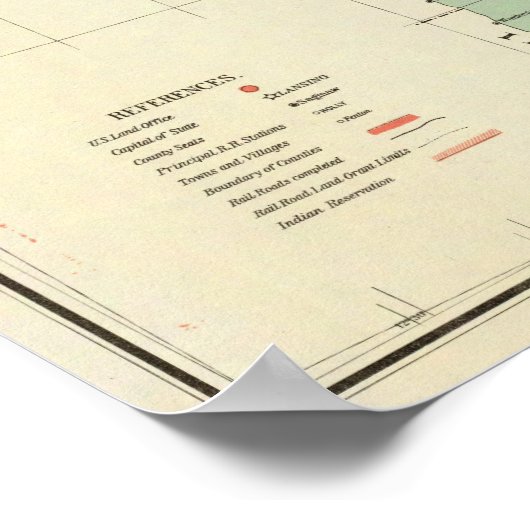 De staat Michigan Poster (Hoek)