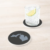 De staat Michigan Sandstone Onderzetter (Zijkant)