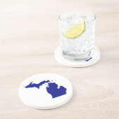 De staat Michigan Sandstone Onderzetter (Zijkant)