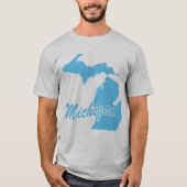De staat Michigan Shape T-shirt (Voorkant)