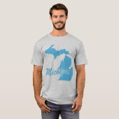 De staat Michigan Shape T-shirt (Voorkant volledig)