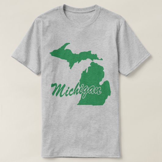 De staat Michigan Shape T-shirt (Design voorkant)