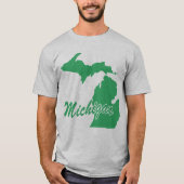 De staat Michigan Shape T-shirt (Voorkant)