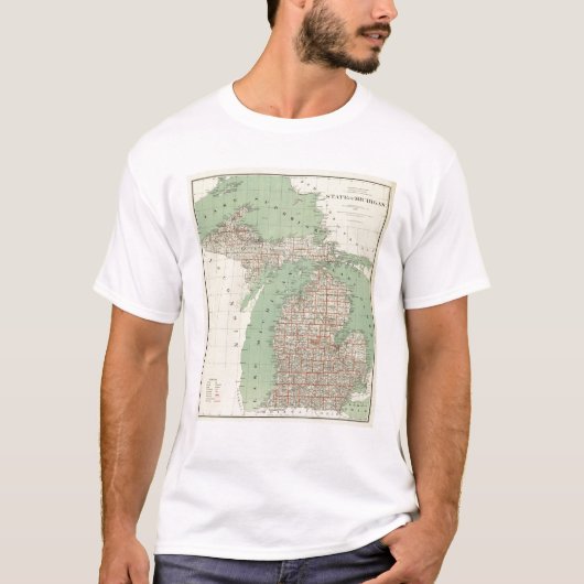 De staat Michigan T-shirt (Voorkant)