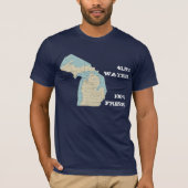 De staat Michigan T-Shirt - 41,5% water - 100% vri (Voorkant)