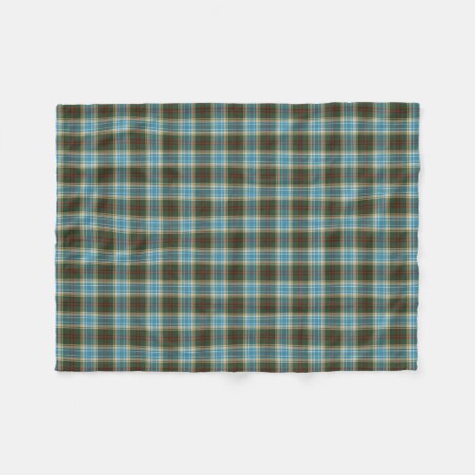 De staat Michigan Tartan Fleece Deken (Voorkant (Horizontaal))