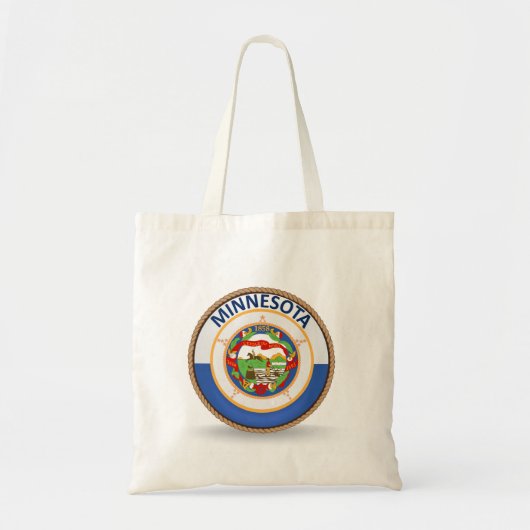 De staat Minnesota-Canvas tas voor de vlag van de (Voorkant)