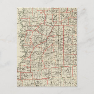 De staat Mississippi Briefkaart