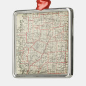 De staat Mississippi Metalen Ornament (Links)