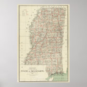 De staat Mississippi Poster (Voorkant)