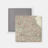 De staat Missouri Magneet (Voorkant / Achterkant)