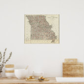 De staat Missouri Poster (Keuken)