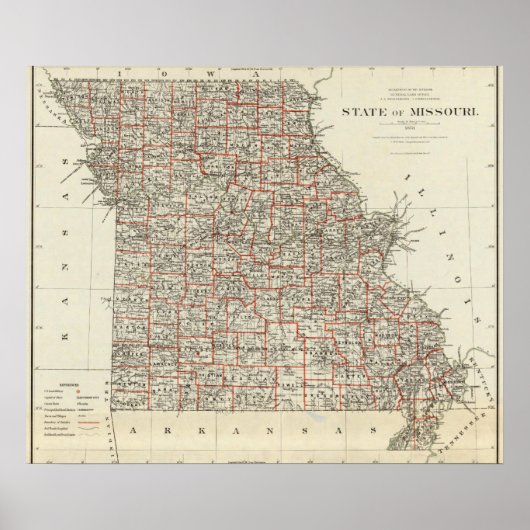 De staat Missouri Poster (Voorkant)